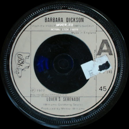 Barbara Dickson - High Tide / Lover's Serenade side B