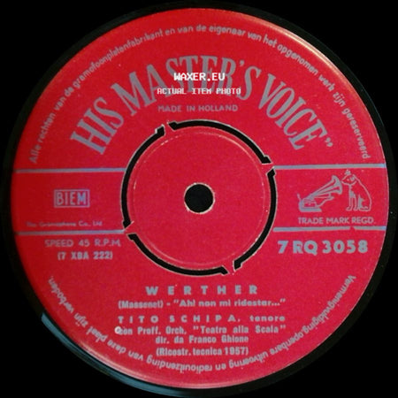 Tito Schipa - L'elisir D'amore / Werther side B
