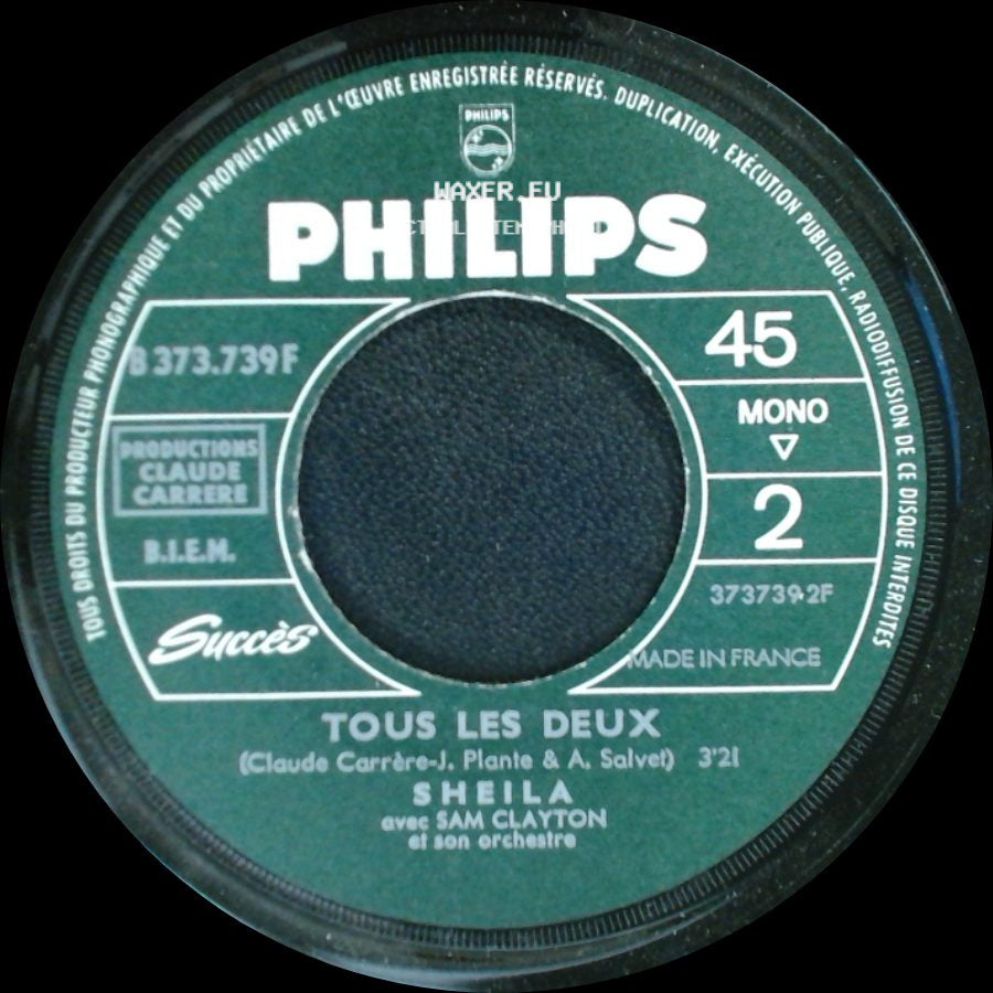 Sheila Avec Sam Clayton Et Son Orchestre - Le Folklore Americain / Tous Les Deux side B