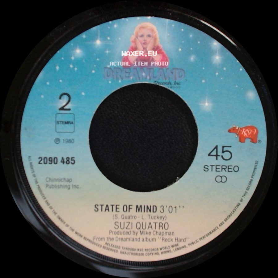 Suzi Quatro - Rock Hard / State Of Mind side B