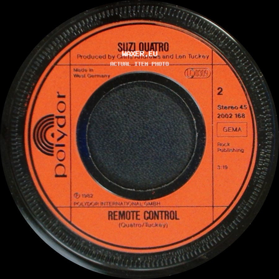 Suzi Quatro - Heart Of Stone / Remote Control side B