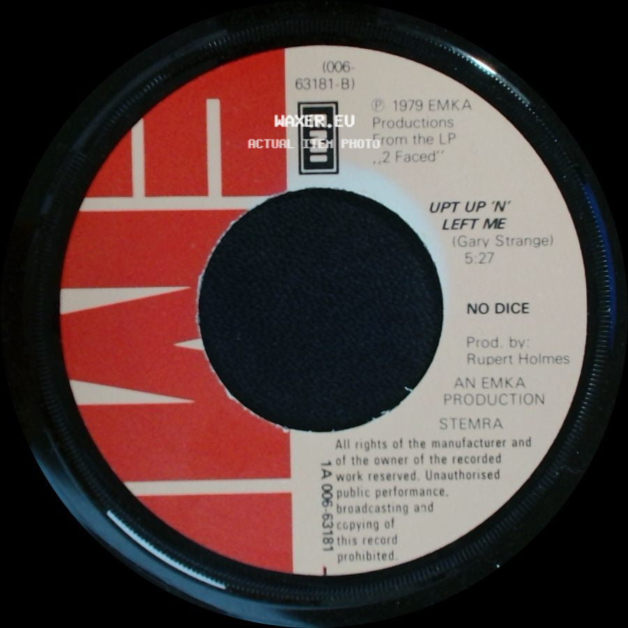 No Dice - I Keep It To Myself / Upt Up 'n' Left Me side B