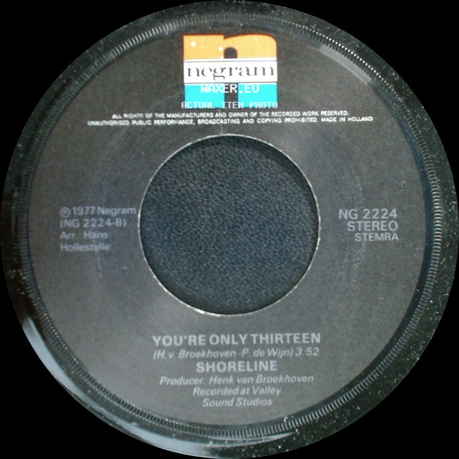 Shoreline - Donna Dei Gracia / You're Only Thirteen side B