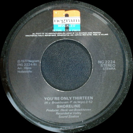 Shoreline - Donna Dei Gracia / You're Only Thirteen side B
