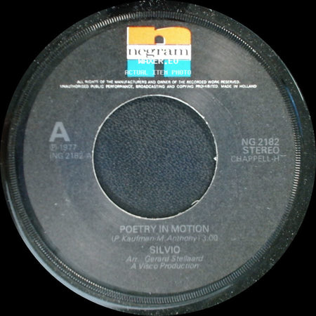 Silvio - Tommy's Friend / Poetry In Motion side B