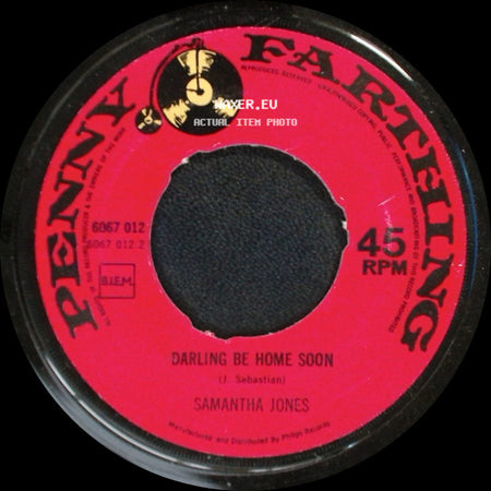 Samantha Jones - Darling Be Home Soon / My Way (Comme D'habitude) side A