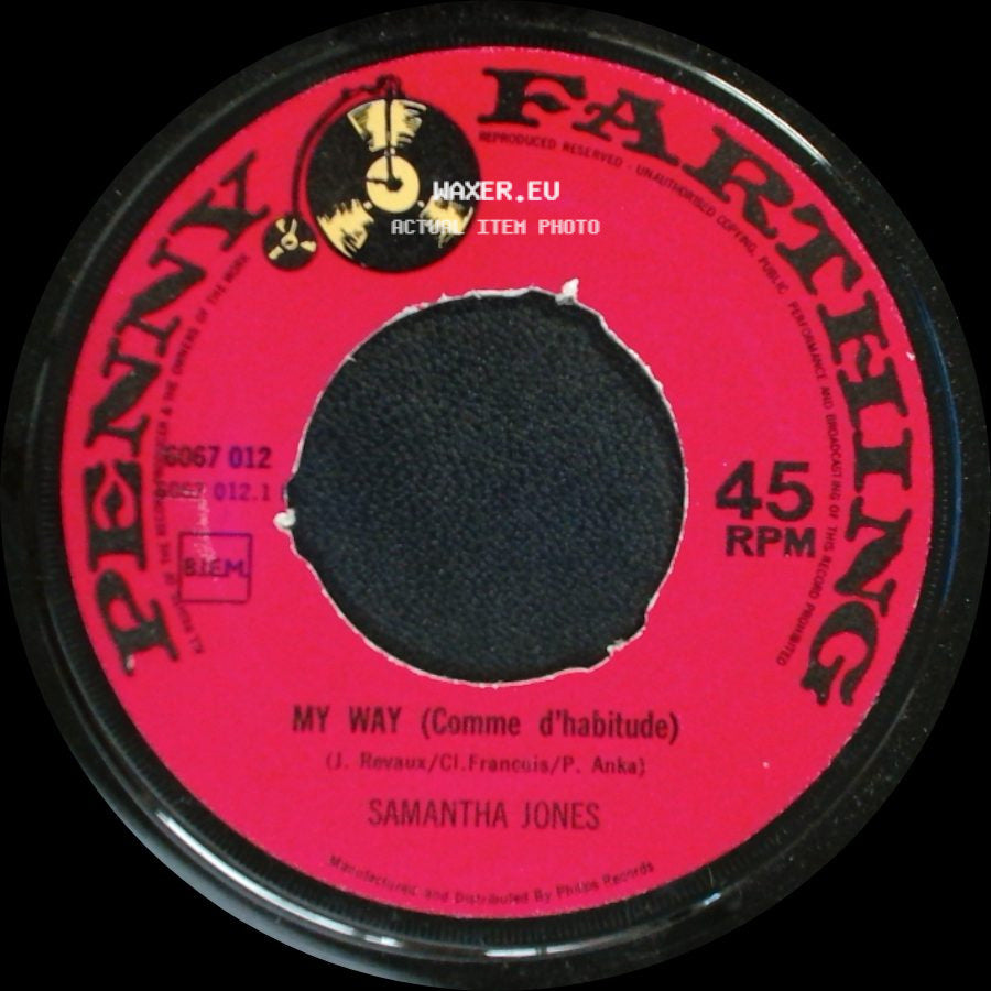 Samantha Jones - Darling Be Home Soon / My Way (Comme D'habitude) side B