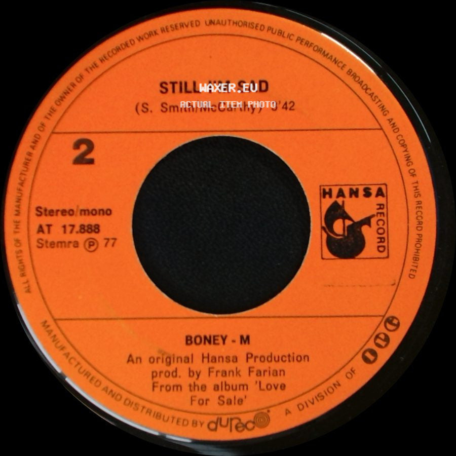 Boney M - Still I'm Sad / Ma Baker side A