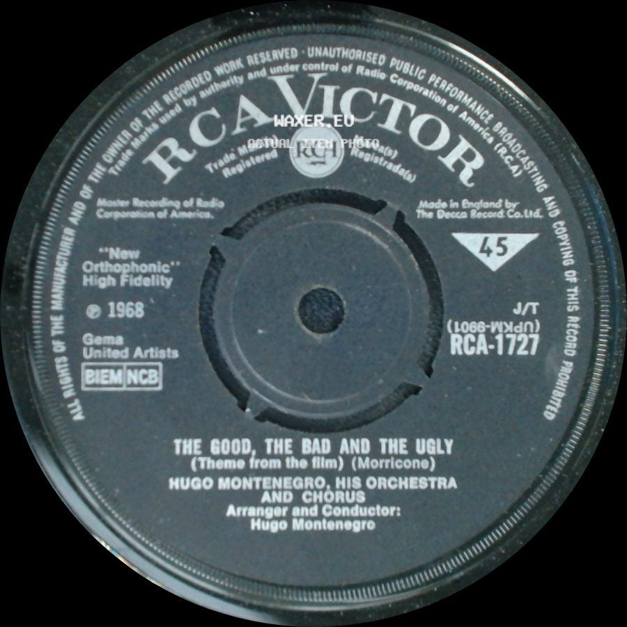 Hugo Montenegro, His Orchestra And Chorus - There's Got To Be A Better Way (Theme From The Film Bandolero) / The Good, The Bad And The Ugly (Theme From The Film) side B