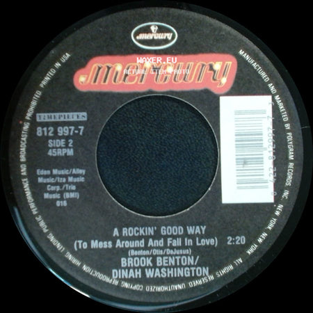 Brook Benton / Dinah Washington - Baby (You've Got What It Takes) / A Rockin' Good Way (To Mess Around And Fall In Love) side B
