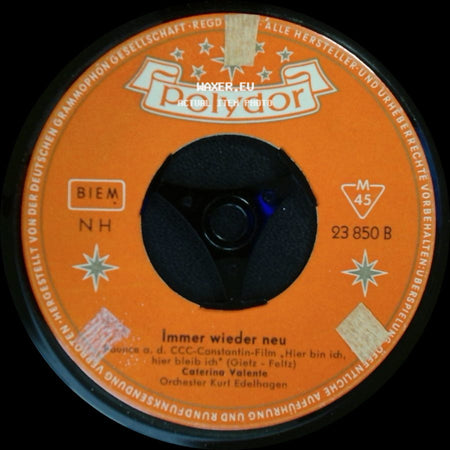 Caterina Valente - Immer Wieder Neu / Mal Sehn, Kapitän side A