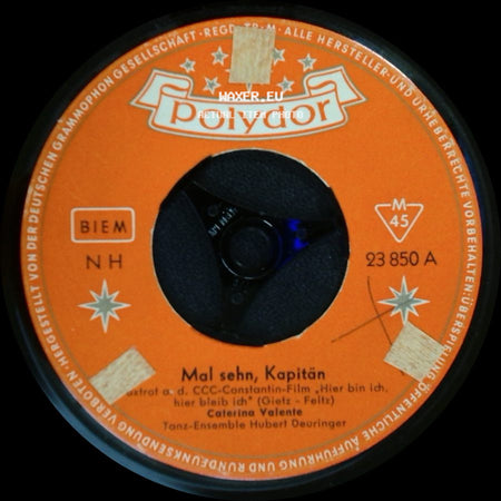 Caterina Valente - Immer Wieder Neu / Mal Sehn, Kapitän side B