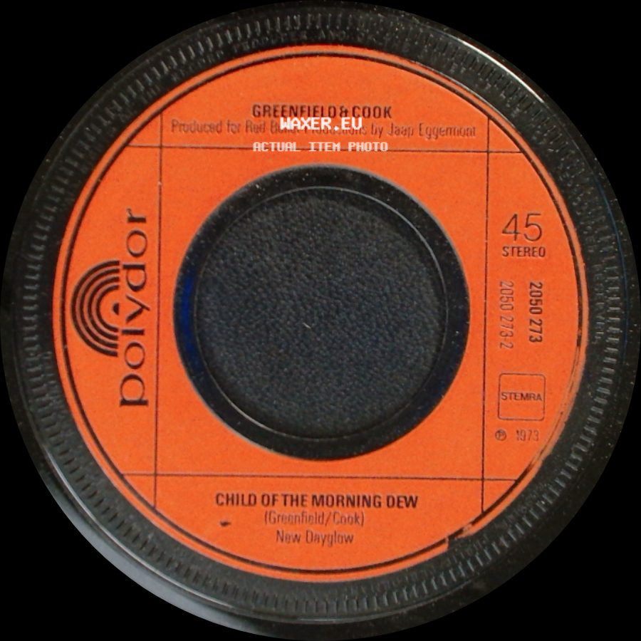 Greenfield & Cook - Far Too Late / Child Of The Morning Dew side B