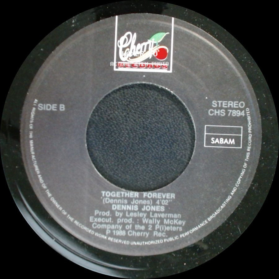 Dennis Jones - Don't Wanna Give Up / Together Forever side B
