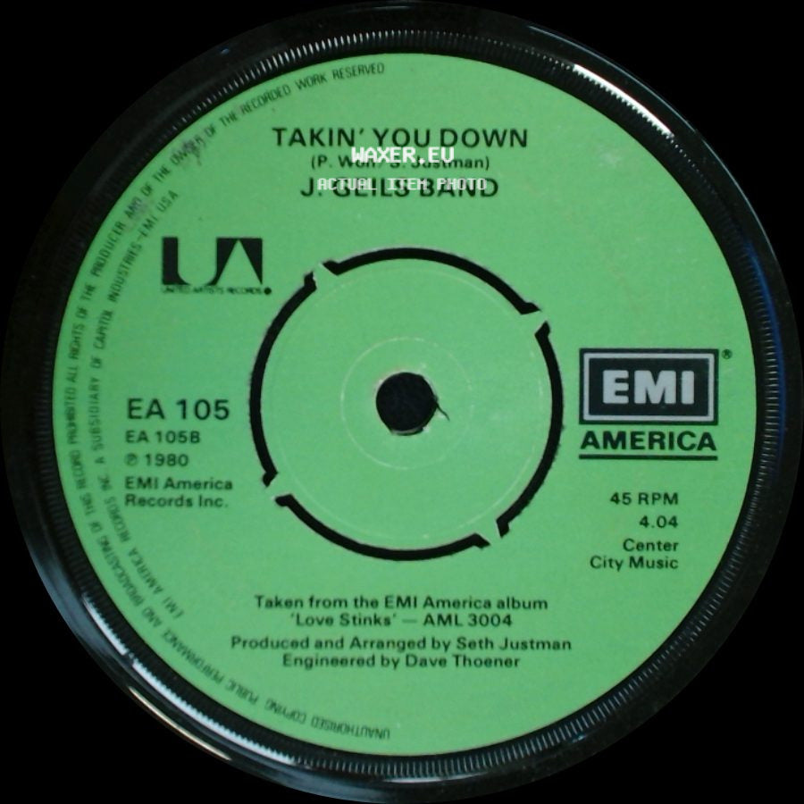 J. Geils Band - Come Back / Takin' You Down side B