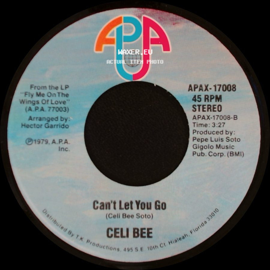 Celi Bee - Love Drops / Can't Let You Go side B