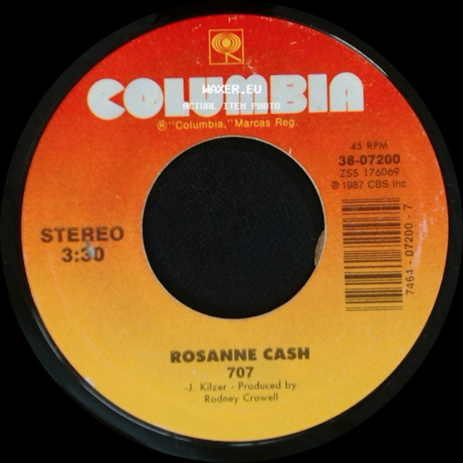 Rosanne Cash - The Way We Make A Broken Heart / 707 side B