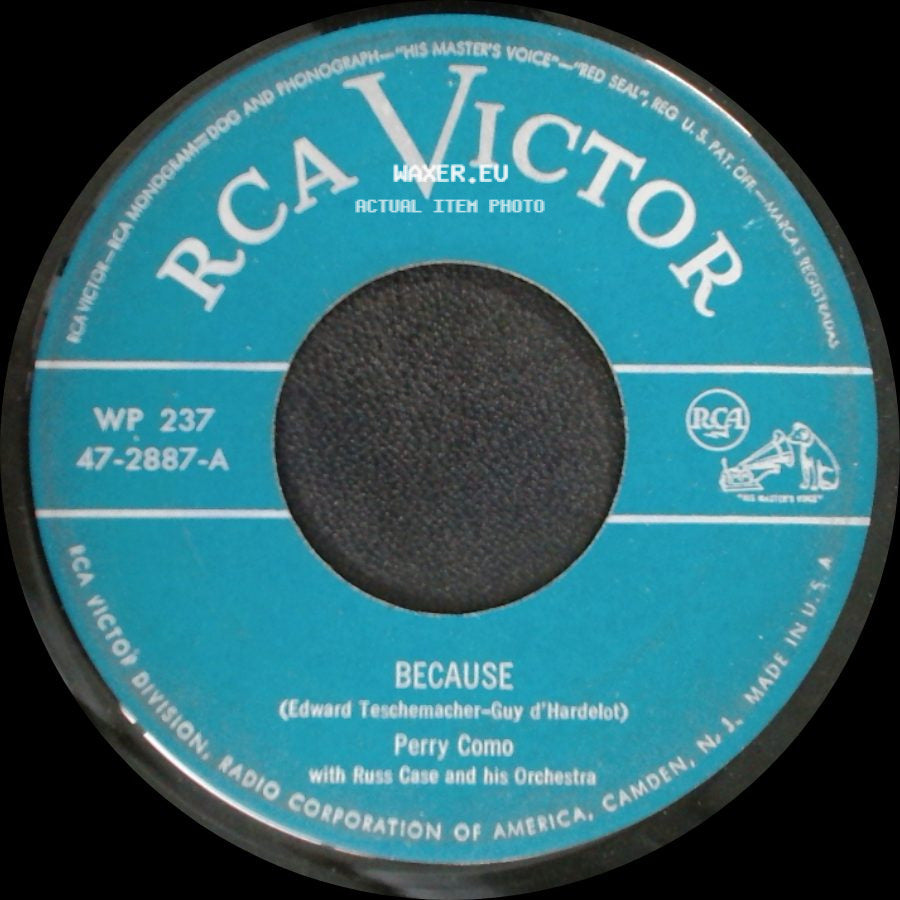 Perry Como - Till The End Of Time / Because side B