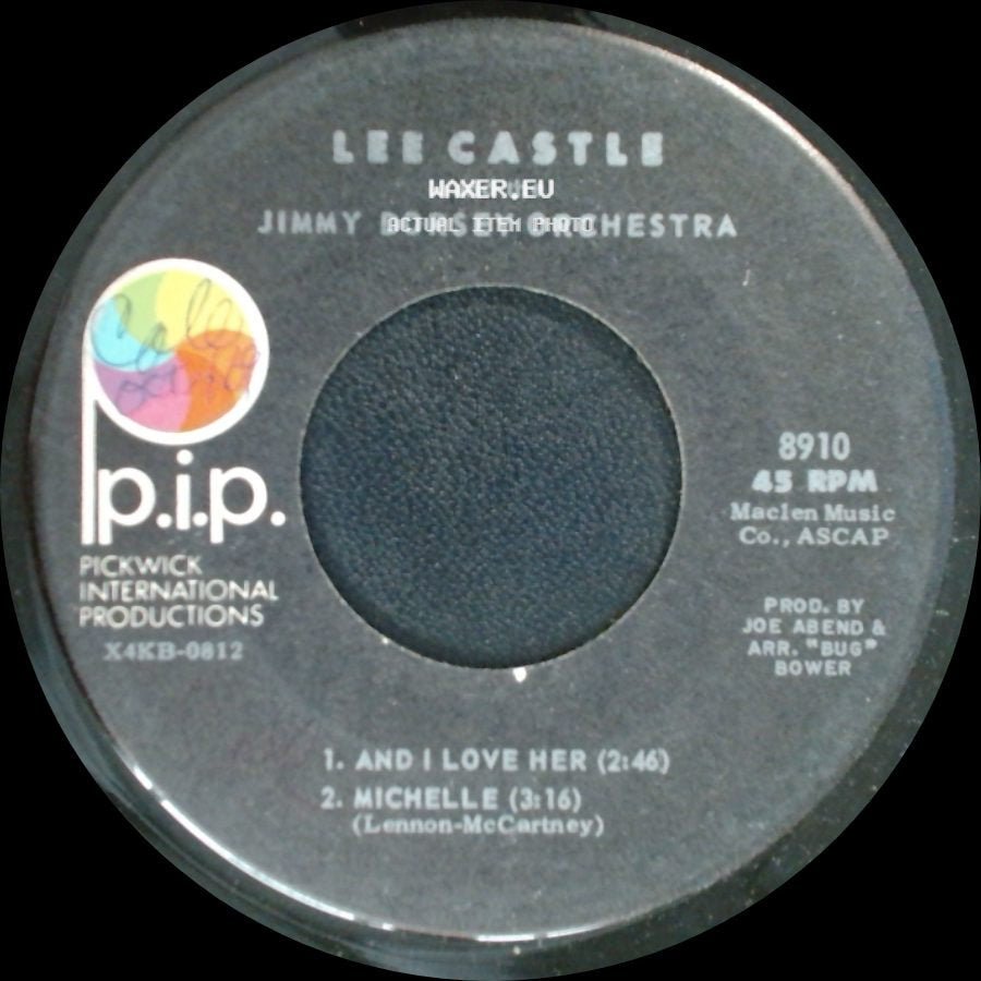 Lee Castle And The Jimmy Dorsey Orchestra - Unknown Title A / Unknown Title B side A