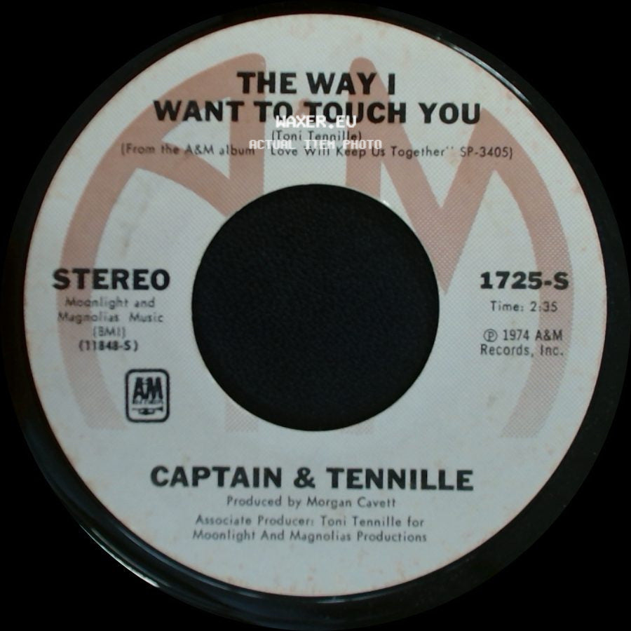 Captain & Tennille - Broddy Bounce / The Way I Want To Touch You side B