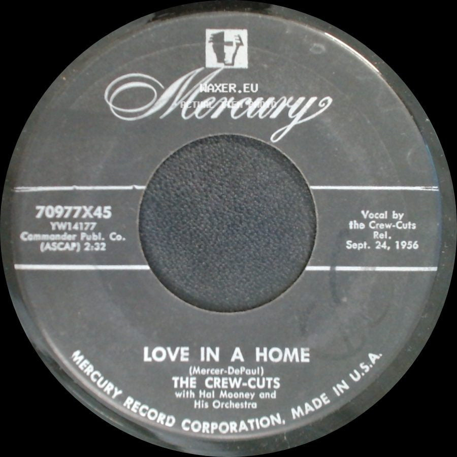 The Crew-Cuts - Keeper Of The Flame / Love In A Home side B