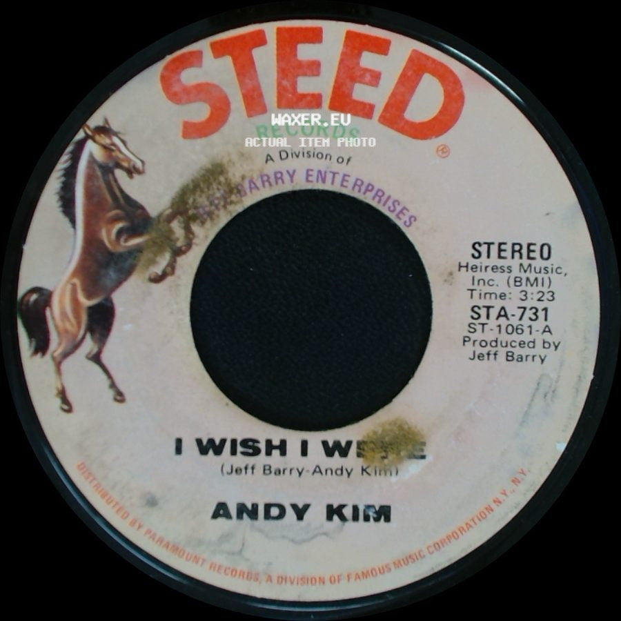 Andy Kim - Walkin' My La De Da / I Wish I Were side B
