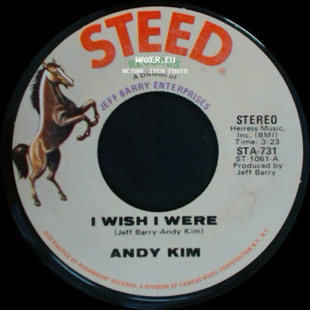 Andy Kim - Walkin' My La De Da / I Wish I Were side B