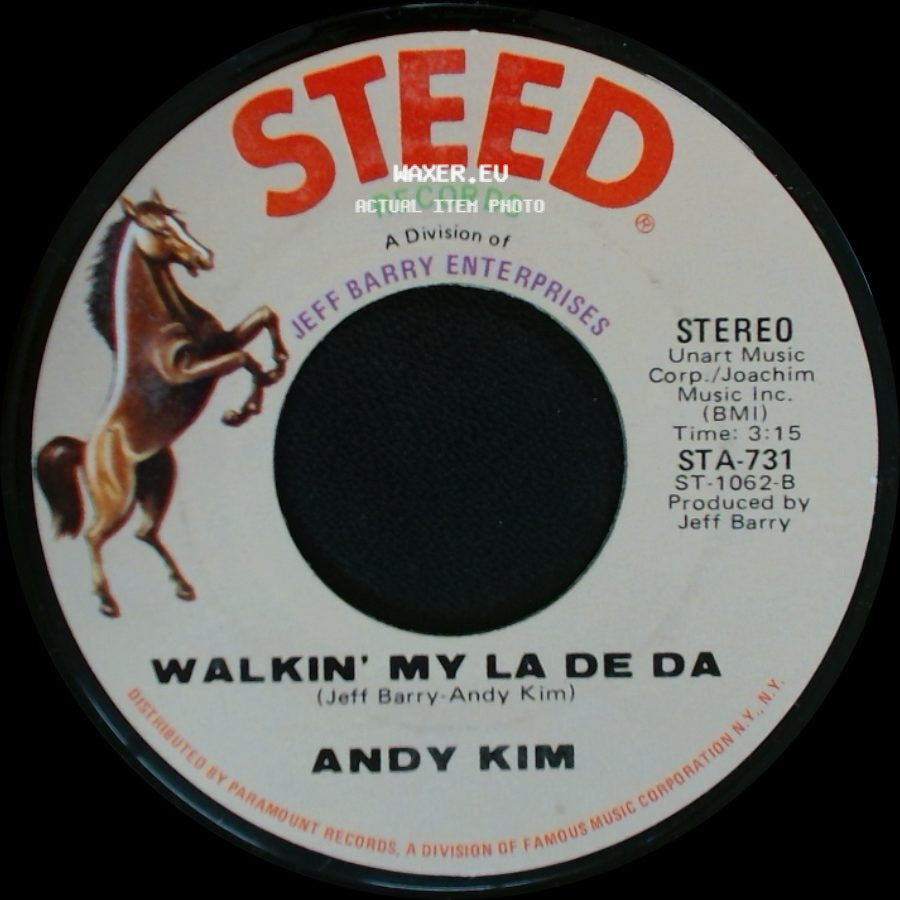 Andy Kim - Walkin' My La De Da / I Wish I Were side A