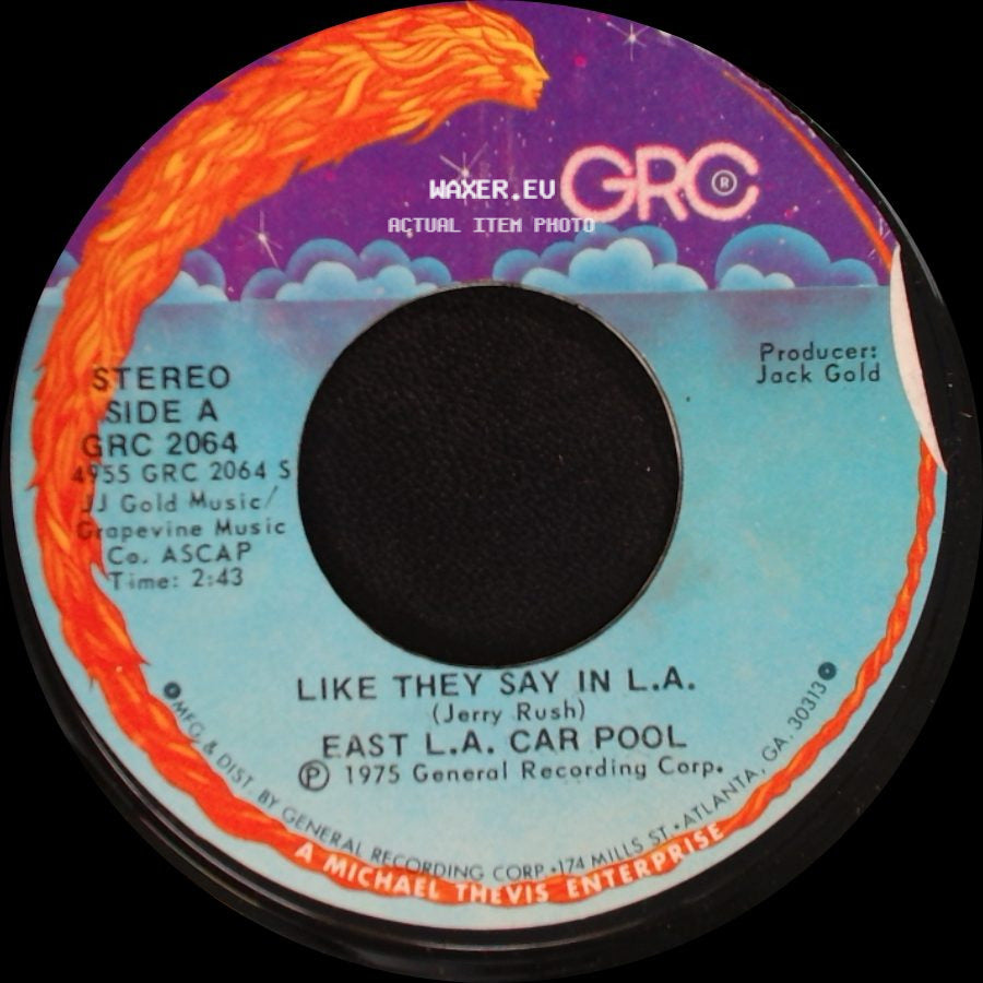 East L.A. Car Pool / Linda Chicana - Like They Say In L.A. / East L.A. Car Pool side A