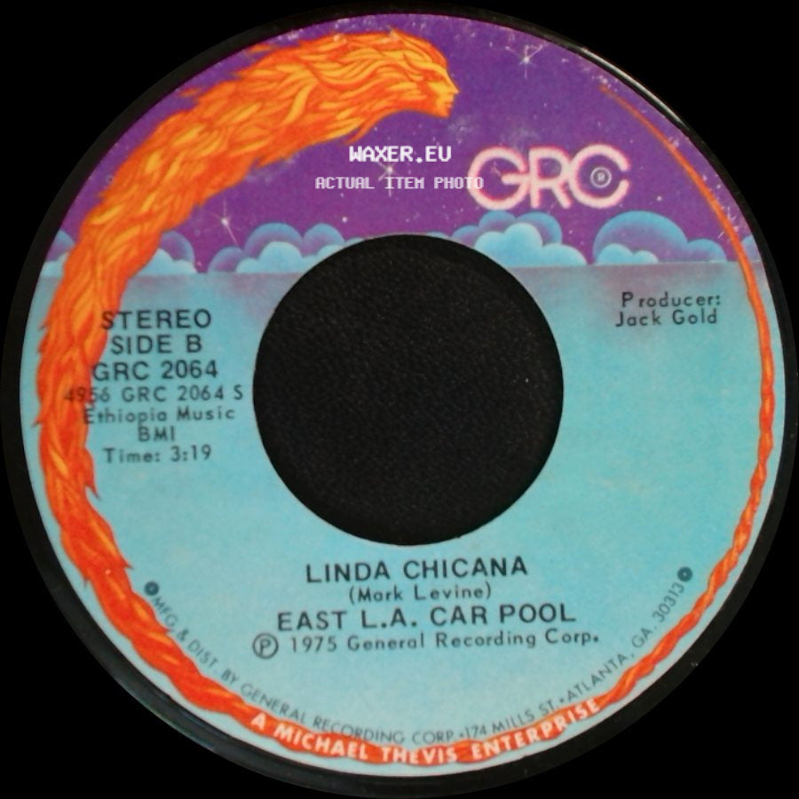 East L.A. Car Pool / Linda Chicana - Like They Say In L.A. / East L.A. Car Pool side B