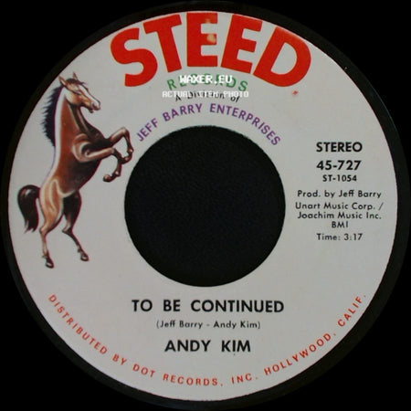 Andy Kim - To Be Continued / It's Your Life side A