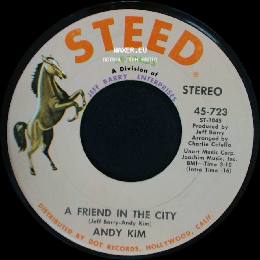Andy Kim - You / A Friend In The City side B