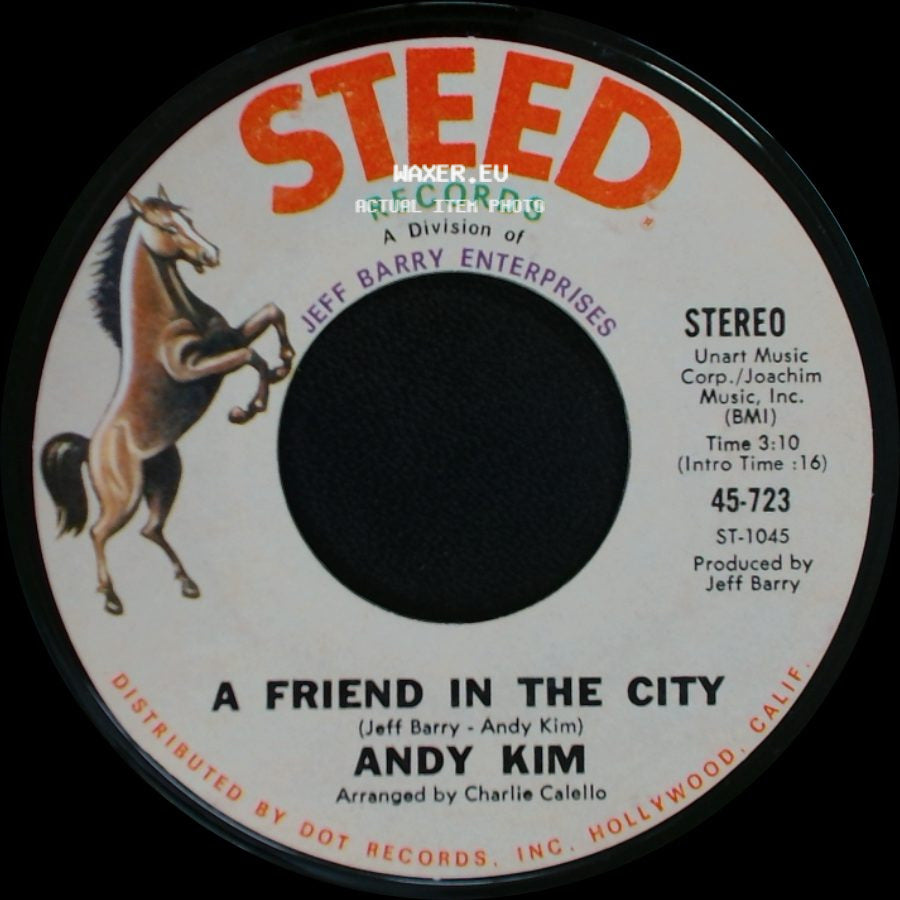 Andy Kim - You / A Friend In The City side B