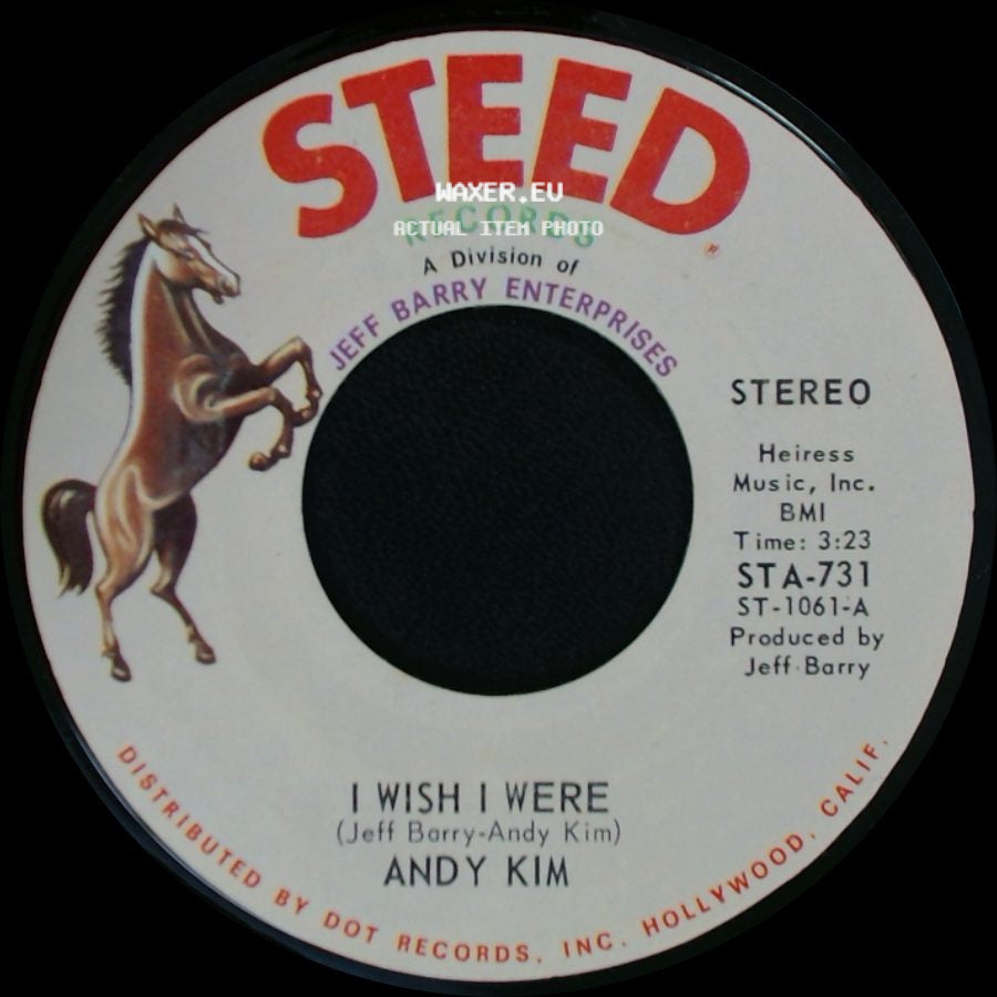 Andy Kim - Walkin' My La De Da / I Wish I Were side B