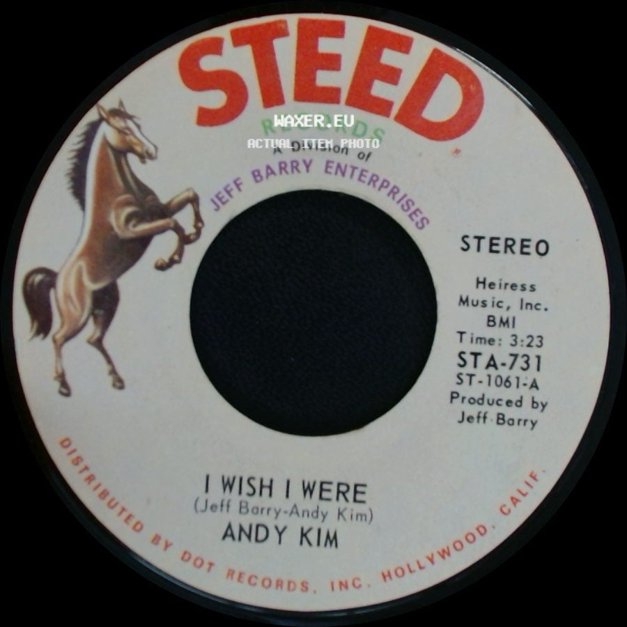 Andy Kim - Walkin' My La De Da / I Wish I Were side B