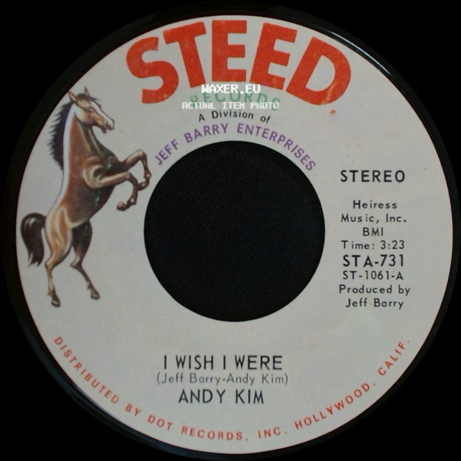 Andy Kim - Walkin' My La De Da / I Wish I Were side B