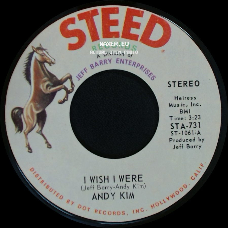 Andy Kim - Walkin' My La De Da / I Wish I Were side B
