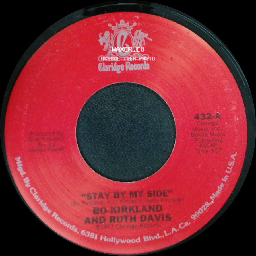 Bo Kirkland And Ruth Davis - That's A Bet / Stay By My Side side B
