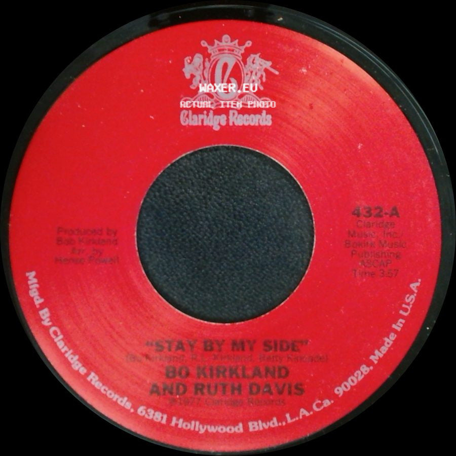 Bo Kirkland And Ruth Davis - That's A Bet / Stay By My Side side B