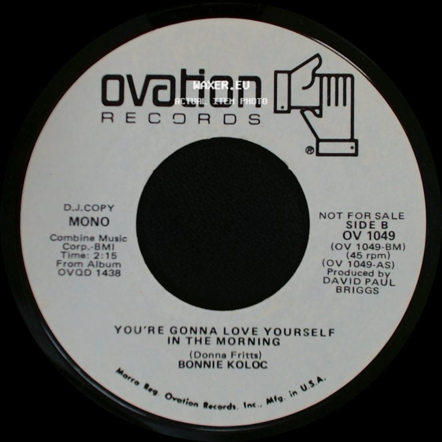 Bonnie Koloc - You're Gonna Love Yourself In The Morning / You're Gonna Love Yourself In The Morning side B