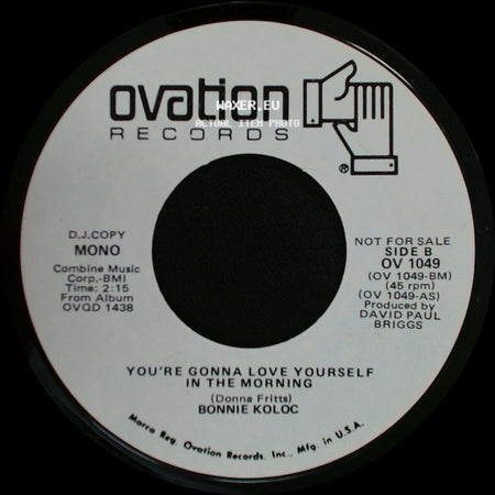 Bonnie Koloc - You're Gonna Love Yourself In The Morning / You're Gonna Love Yourself In The Morning side B
