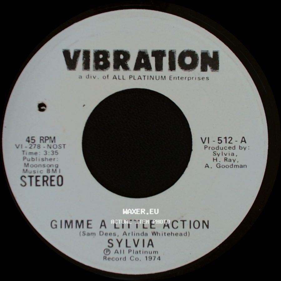 Sylvia - Gimme A Little Action / Gimme A Little Action side A