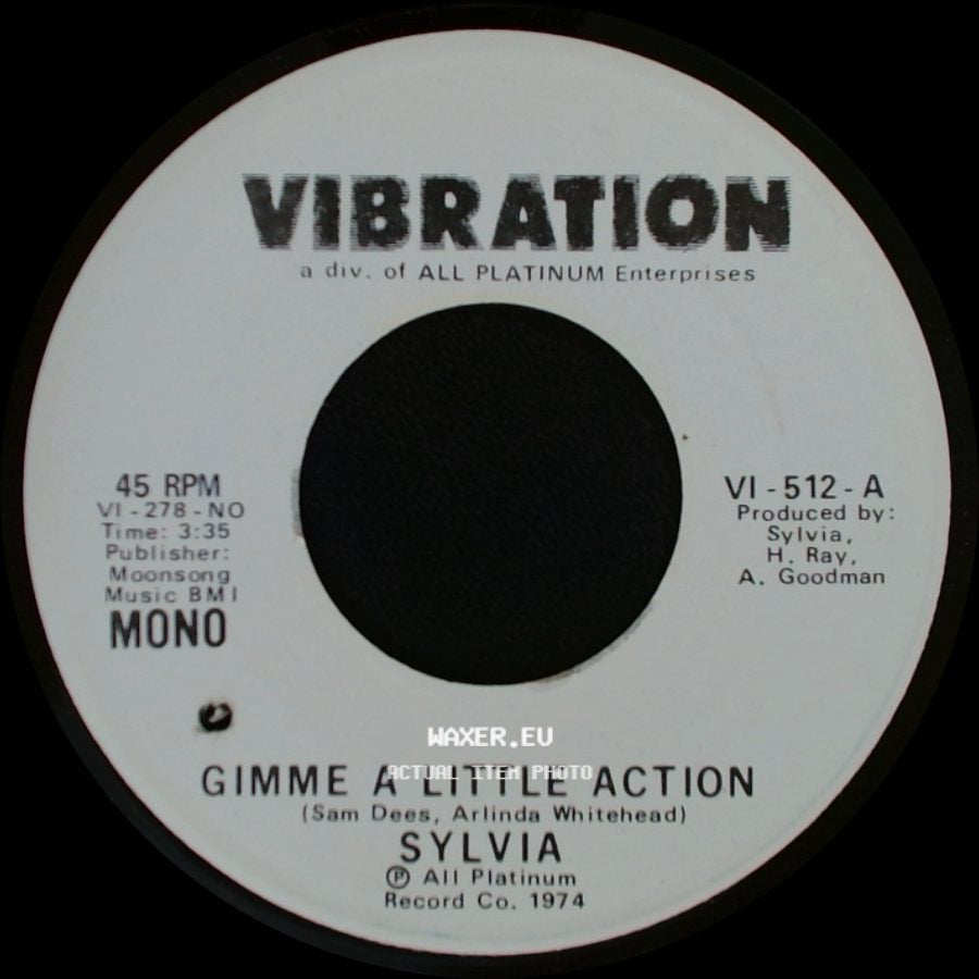 Sylvia - Gimme A Little Action / Gimme A Little Action side B