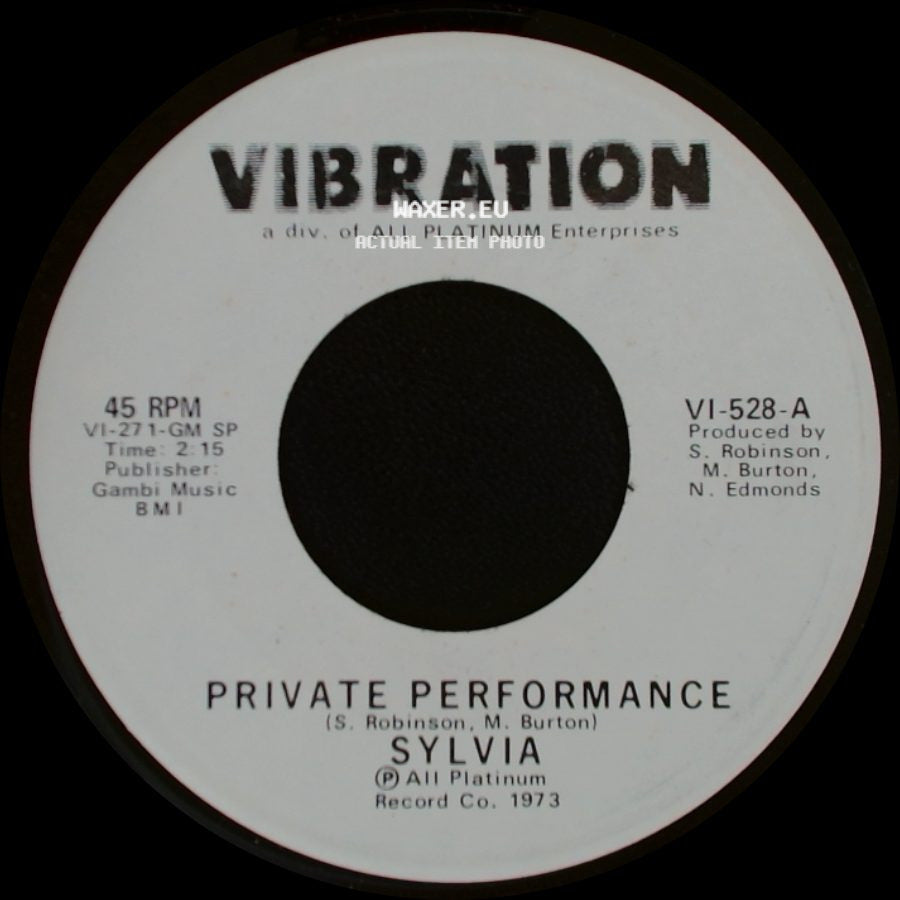 Sylvia - Private Performance / Private Performance side B