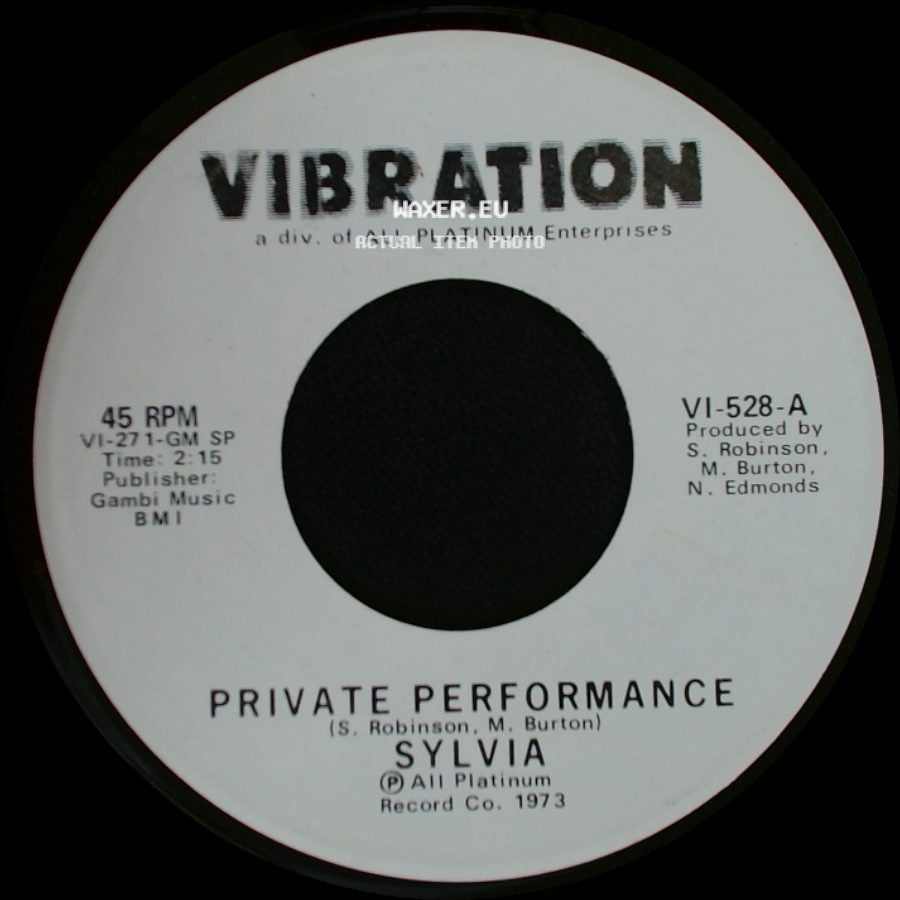 Sylvia - Private Performance / Private Performance side B
