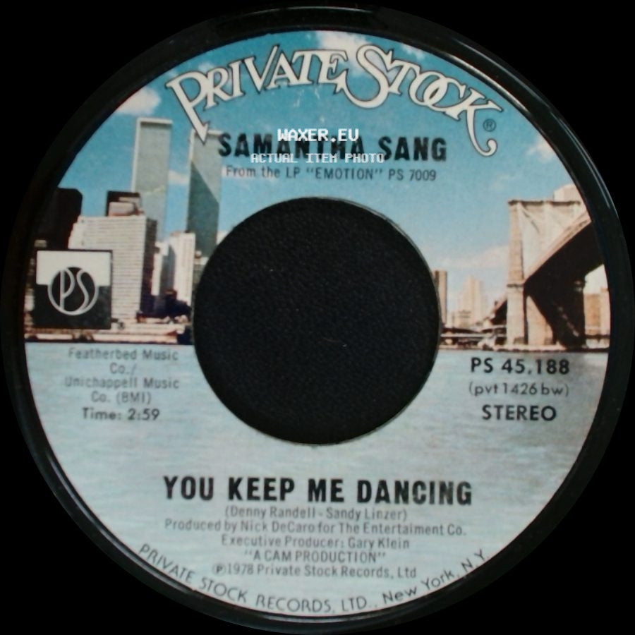 Samantha Sang - You Keep Me Dancing / Change Of Heart side A