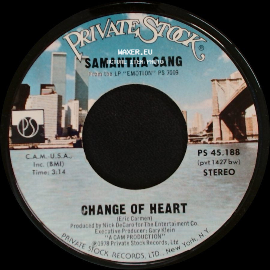 Samantha Sang - You Keep Me Dancing / Change Of Heart side B