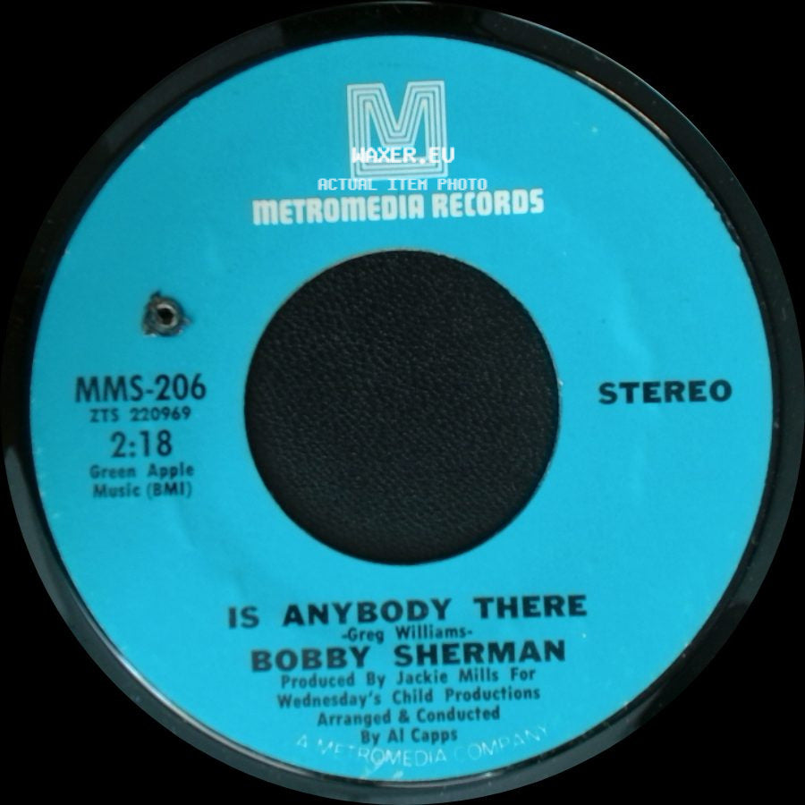 Bobby Sherman - Is Anybody There / Cried Like A Baby side A
