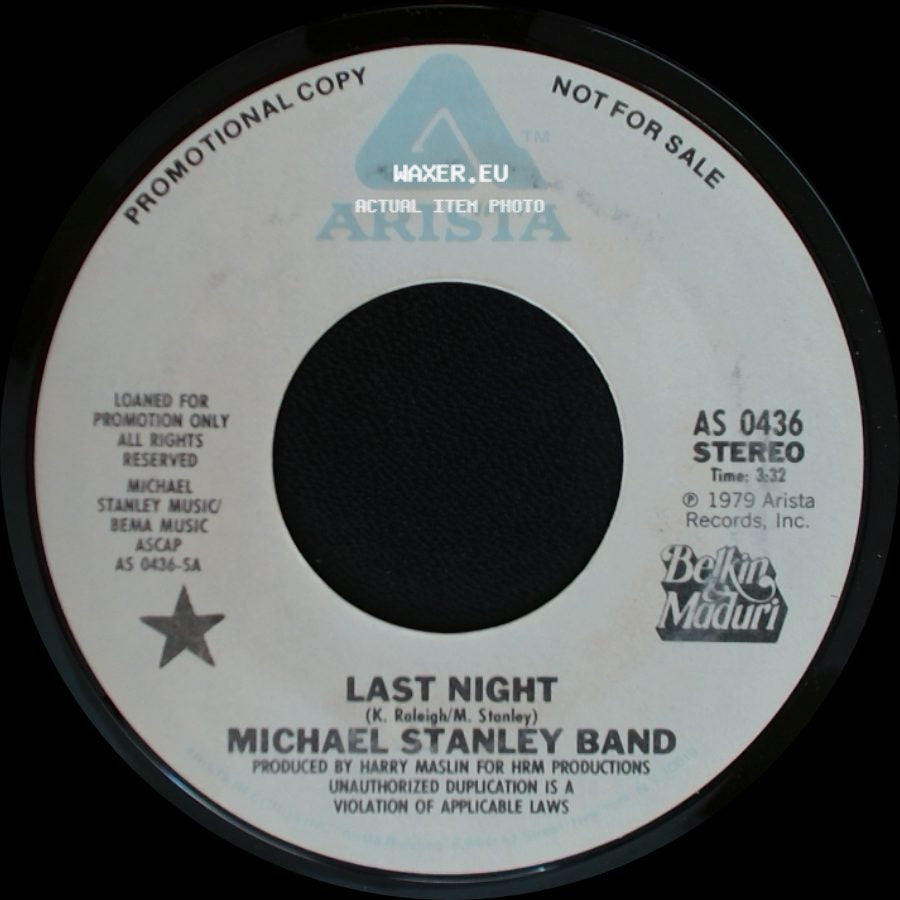 Michael Stanley Band - Last Night / Last Night side A