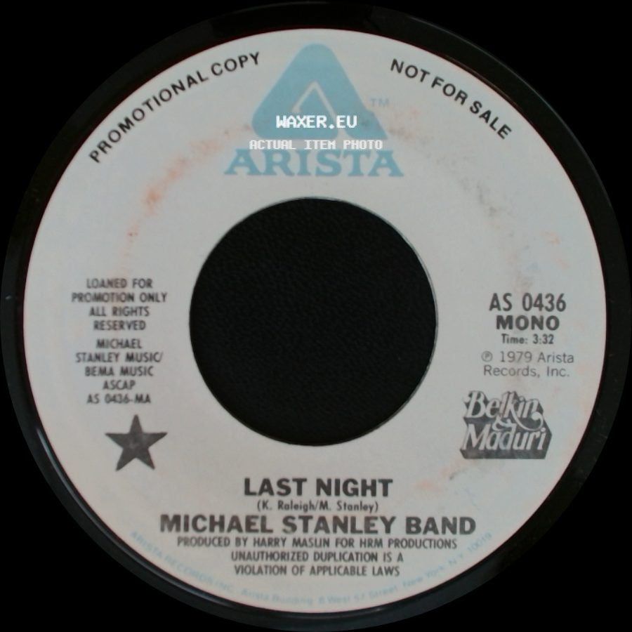 Michael Stanley Band - Last Night / Last Night side B